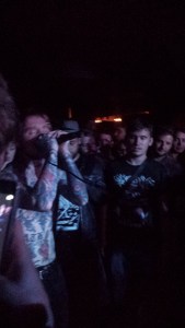 Frank Carter in the crowd